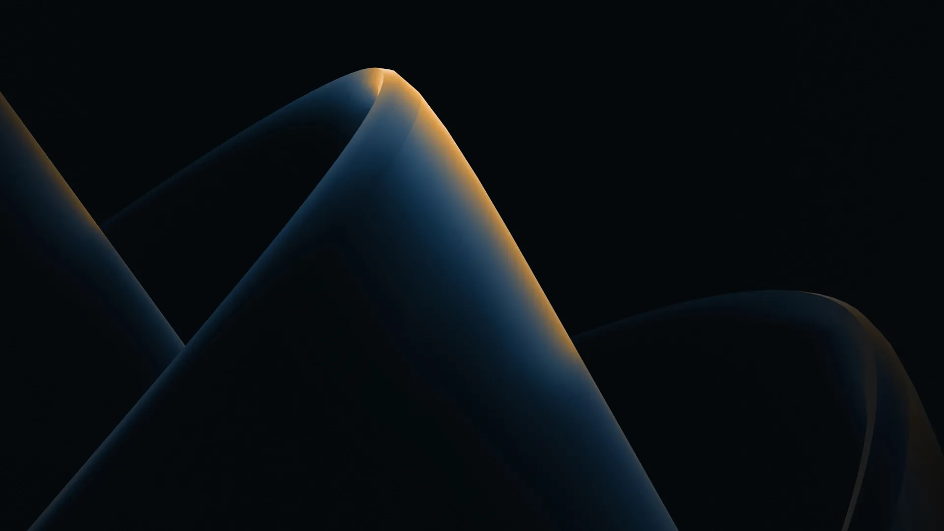 Curving abstract shapes with an orange and blue gradient Curving abstract shapes with an orange and blue gradient